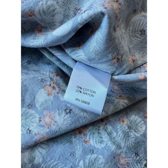 CREMIEUX Men's Collared button up, Tropical/Floral Print; size XL, Lightweight - Picture 3 of 9